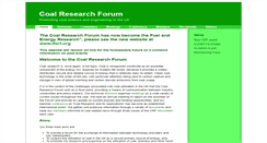 Desktop Screenshot of coalresearchforum.org