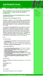 Mobile Screenshot of coalresearchforum.org